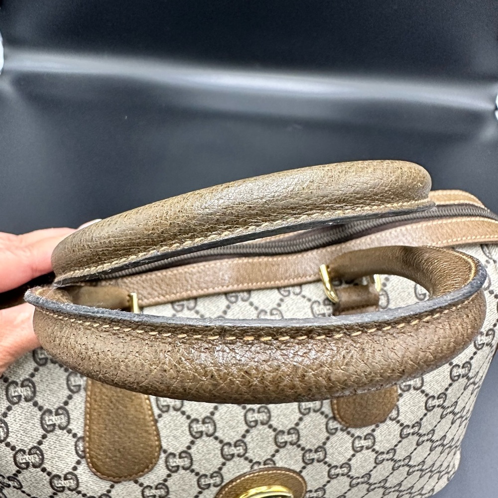Gucci Brown Plus GG
Coated Canvas Boston Bag - Picture 9 of 15